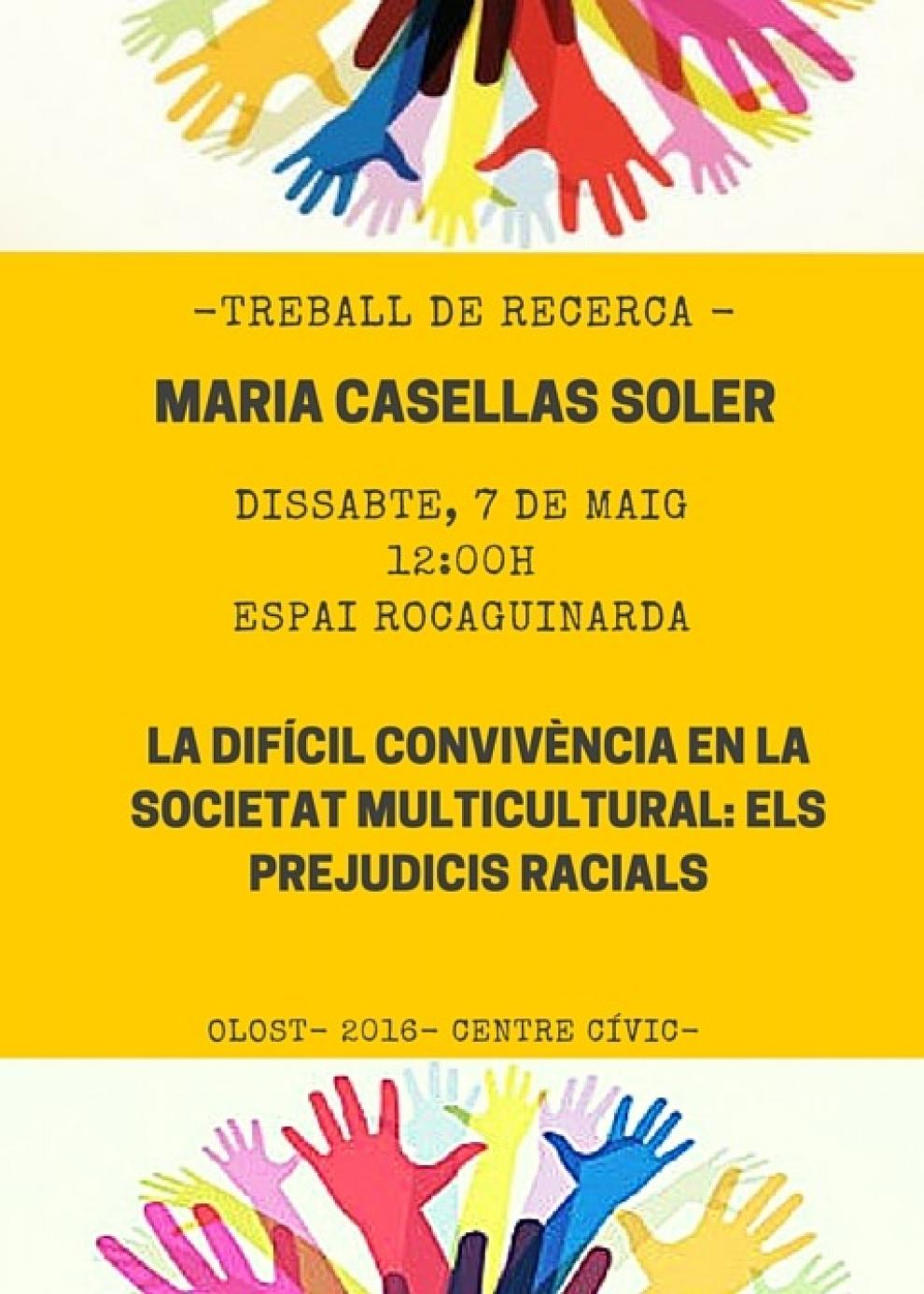 Presentació del Treball de Recerca a Batxillerat de Maria Casellas